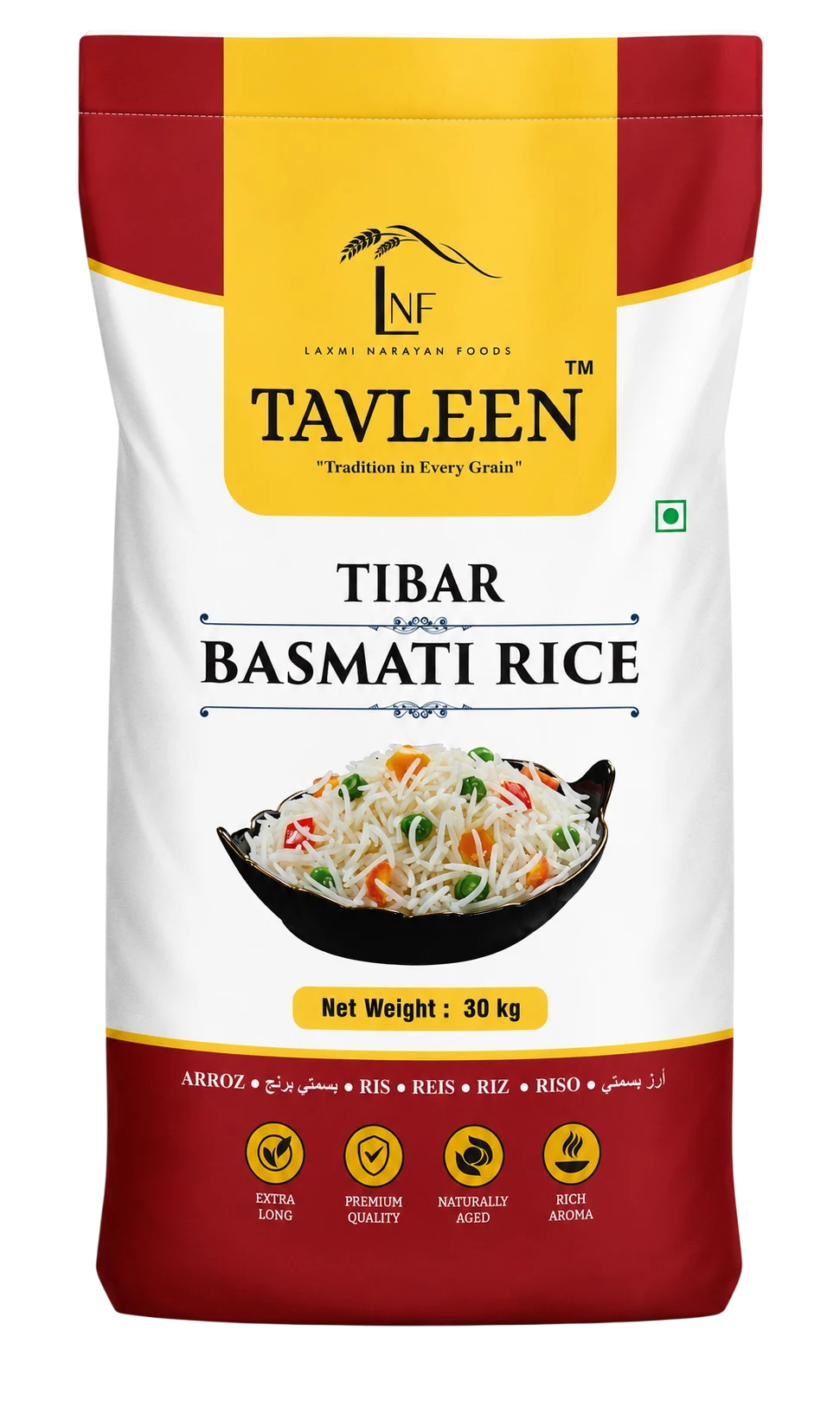 Tavleen Tibar Basmati Rice Packet