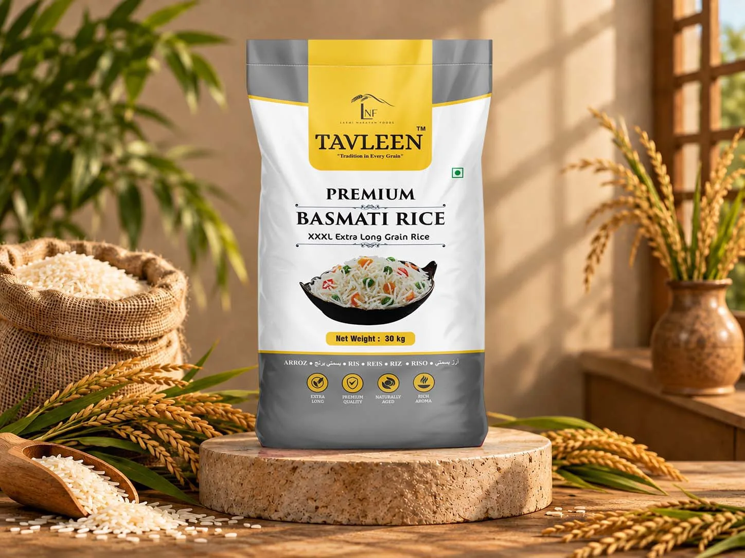 Premium XXXL Basmati Rice - Tavleen Rice